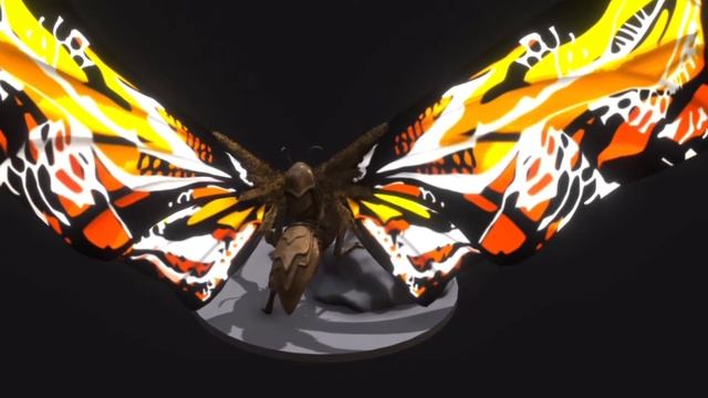 Godzilla King Of The Monsters - Mothra 3D Model #Godzilla #Mothra #Godzillakingofthemonsters