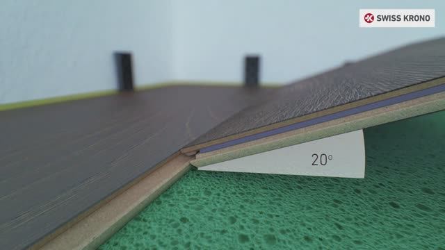 SWISS KRONO Укладка напольных панелей с замком Express Clic System CZ