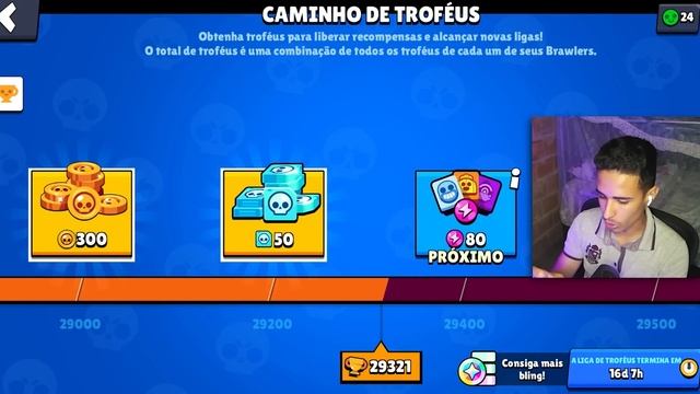 CHEGAMOS AOS 30K DE TROFÉUS!!!! Será Que Recebi Um Grande Presente Do Brawl Stars??
