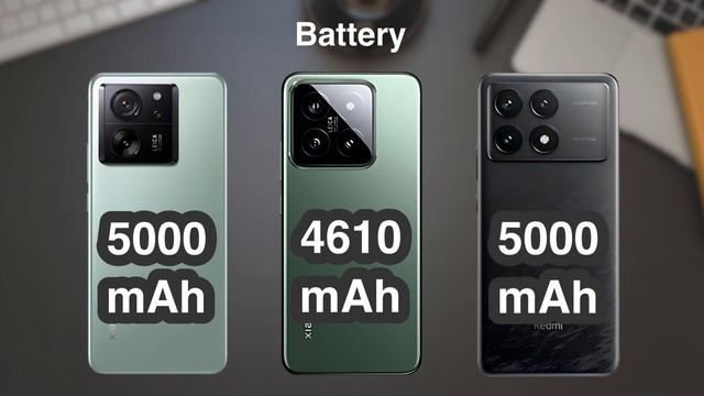 Xiaomi 14 Vs Xiaomi 13T Pro Vs Redmi K70 Pro Specs Comparison