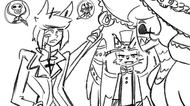 Radio Boy! YOURE NOT AFFILIATED WITH ME(Alastor And Vox Animatic Ft. Rosie And Husk[Hazbin Hotel])