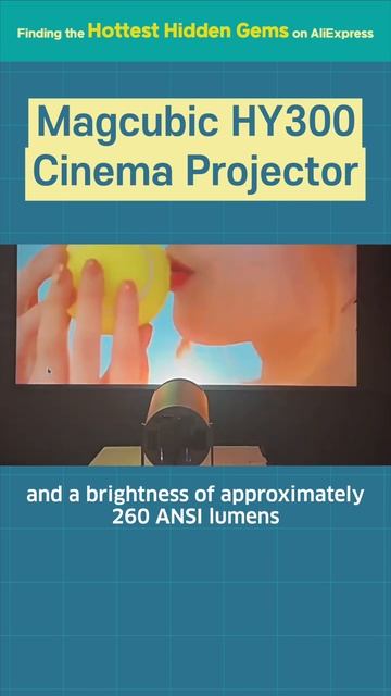 Home Cinema Outdoor Projector #Magcubic #HY300 #aliexpress #gadgets