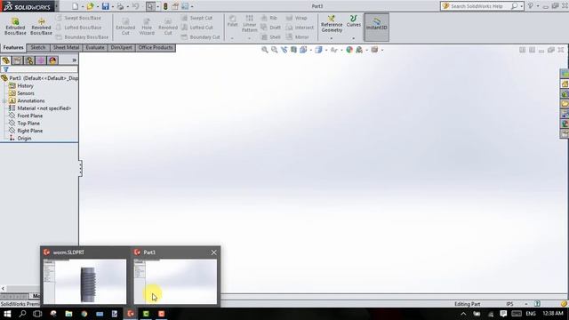 Worm And Wheel In Solidworks