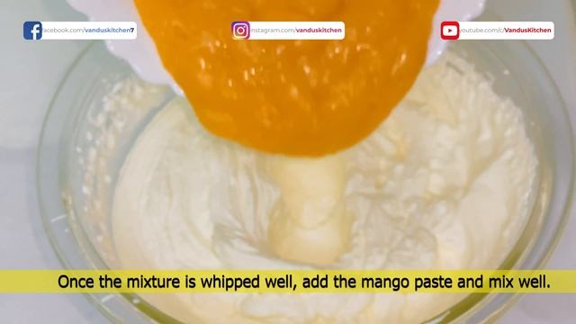 Mango Mousse | Vandus Kitchen | Sweet Dessert Dish | Easy Recipe | In Malayalam | English Titles