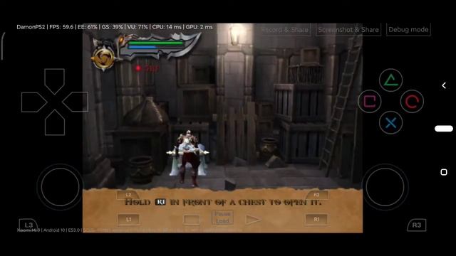 Testing Damon Ps2 Pro Snapdragon 855 God Of War 2