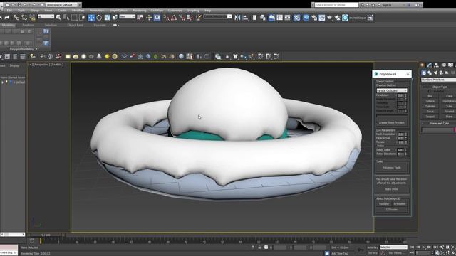 Snow in 3ds Max!  Polysnow  Plugin.