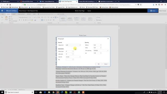 MLA Citation Page Format Word Online