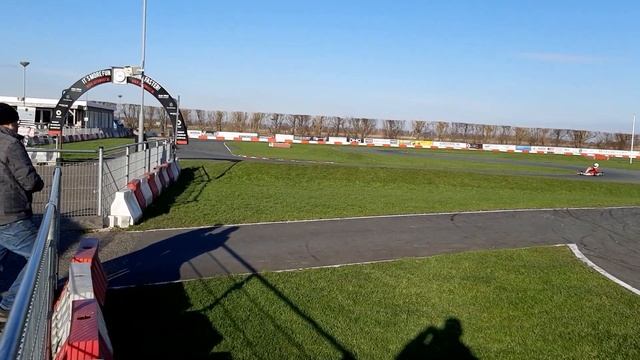 Richard De Vreij Training Shw Strijen Met Een 60cc Iame Van Pdb Racing