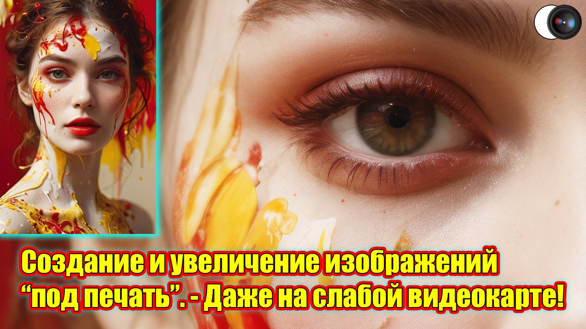 Создание и увеличение изображений “под печать”. Даже на слабой видеокарте! - Stable Diffusion