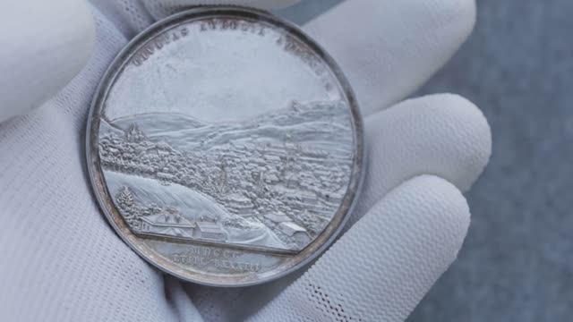 Медаль 1883 г. Баден-Баден. 25-летие конным скачкам (открытия ипподрома).