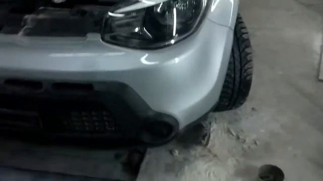 покрашенный бампер kia soul
