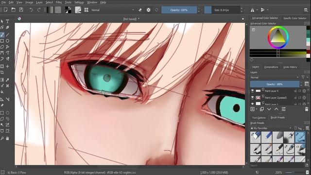 Zero Two Speed Paint - Darling In The Franxx