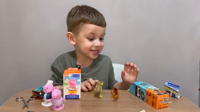 Распаковка коробочек Sweet Box “Свинка Пеппа», «ДворНяшки» и коробочки Funny Box Динозавры
