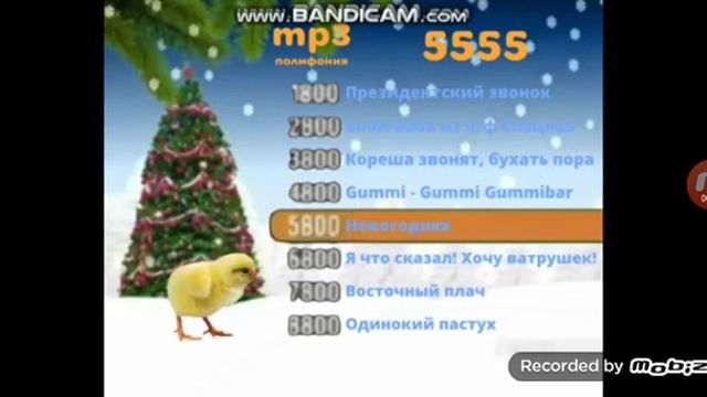 Реклама на BRIDGE TV 5555 Ёлка с цыплёнка