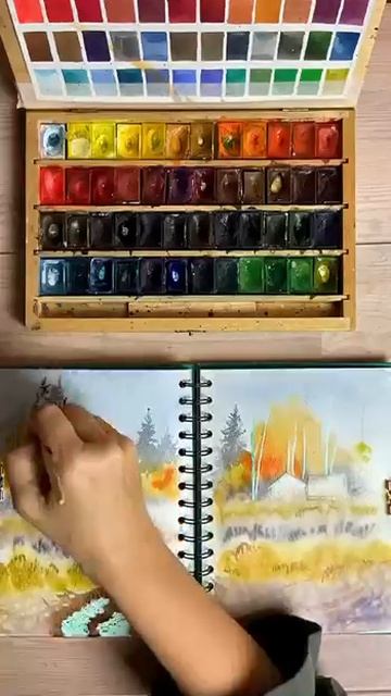 #watercolor #aquarelle #illustration #акварель #акварельныйрисунок #иллюстрация #скетч #пейзаж #арт