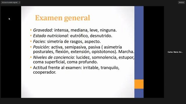 Historia Clínica Pediátrica - Dr.  Carlos María