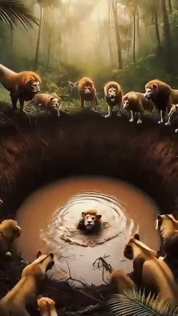 Lion Rescue Ai Generated Video #shorts