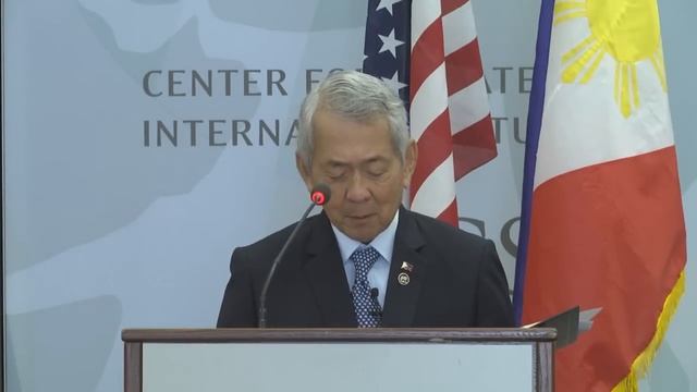 Philippines CSIS Forum With Foreign Secretary Perfecto Yasay, Jr.