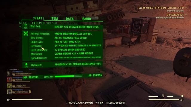 Fallout 76: Dedicated OP Cremator Build.