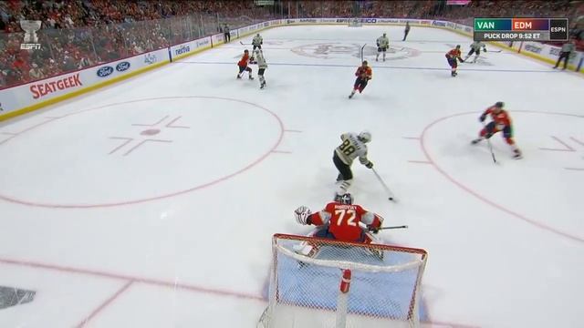 Sergei Bobrovsky Somehow Stops Pastrnak's Chance From Close In Game 5 (14 May 2024)