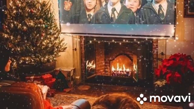 Атмосфера нового года❄/ уют❤/звуки костра❣