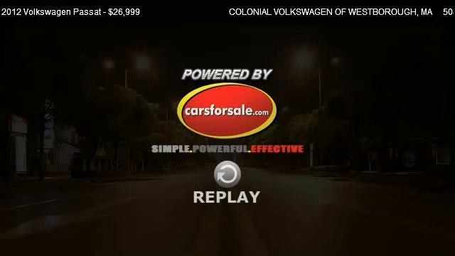 2012 Volkswagen Passat 2.0L TDI SE W/Sunroof (A6) - For Sale In WESTBOROUGH, MA 01581