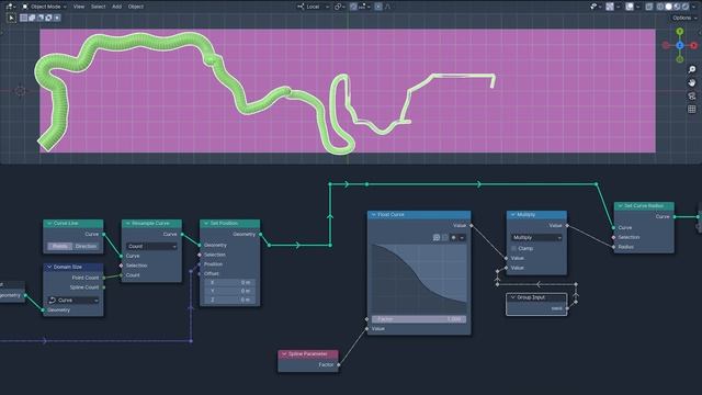 Procedural Snake Animation Rig With Geometry Nodes In Blender 4.1