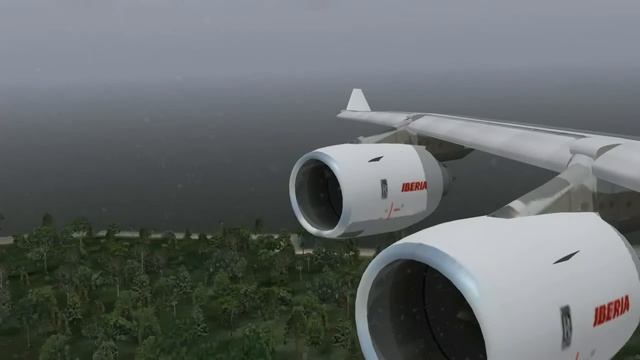 Iberia A340 600 Approach To Tocunem | X Plane 10 | First Video!