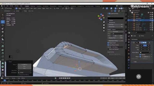 BLENDER ARTIST - CREATES CONCEPT VTOL VEHICLE WITH GREASE PENCIL 3.0 BETA