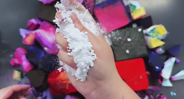 Залипательно хрустит))) асмр мел( спортивная магнезия)❤️❤️❤️