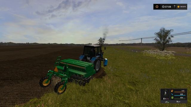 # 3 Бухалово Farming Simulator 2017 Уборка потсолнуха на ниве
