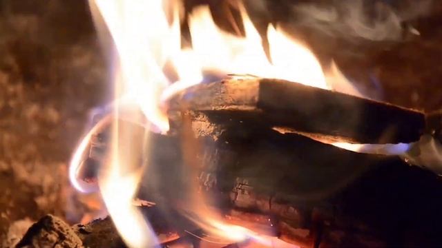 Костёр крупным планом - Футаж для видеомонтажа в Full HD(1080)