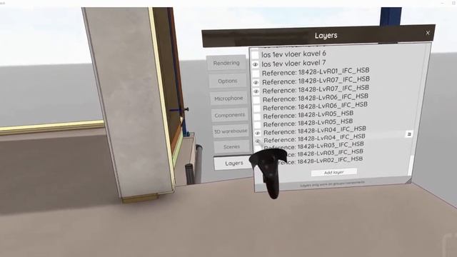3D Sketchup Tekening Controleren In VR