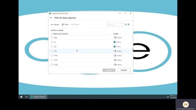 Configura Kaspersky Para Tu Webmail