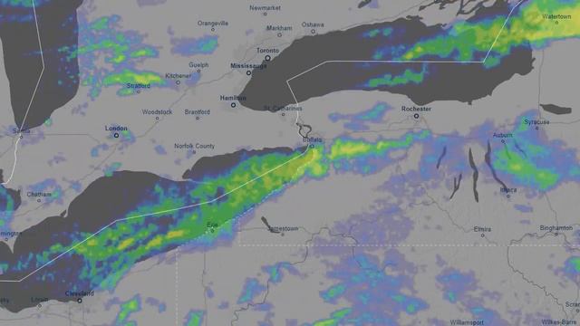 Radar Video  - Extreme Lake-effect Near Buffalo