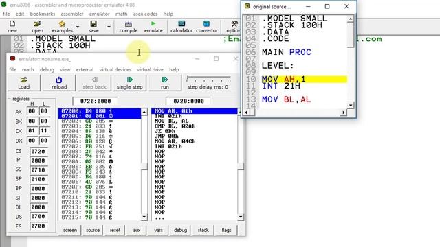 18. Assembly Language Bangla Tutorial Emu8086- Take Input If Get '*',Then Terminate(Bangla | বাংলা)