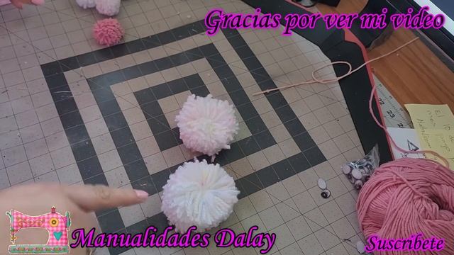 HOW TO MAKE A POMPOM BEAR DIY MANUALIDADES DALAY  PARA VENDER