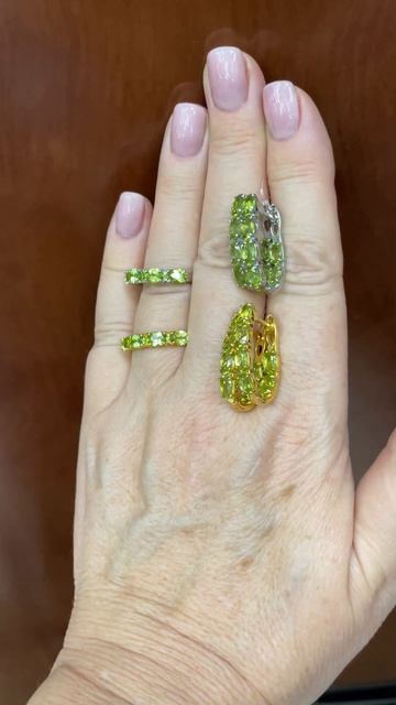 ХРИЗОЛИТЫ!!! КОНГО и Кольцо ДОРОЖКА! Супер красивые украшения !!!  ВОТСАПП +79039693704.Цены👇