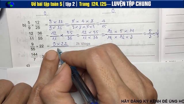 Vở Bài Tập Toán 5 Tập 2 Bài 170 Trang 124+125 - Luyện Tập Chung