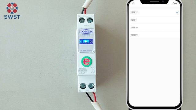 Tomzn Ewelink 63Ampere Wifi Circuit Breaker  TOMZN TOB9e-63M Breaker  Energy Monitoring Managemen