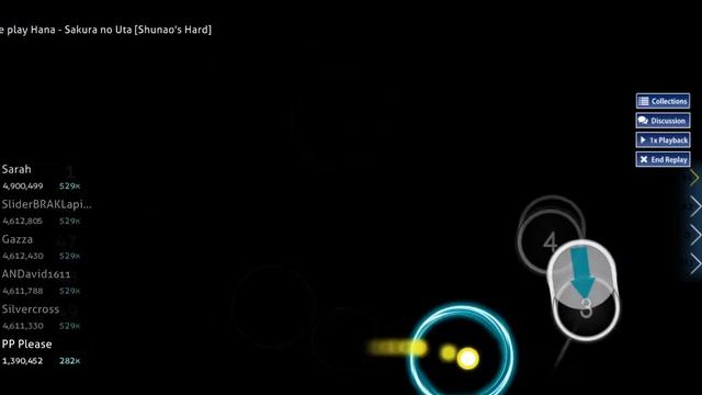 Osu: Hana - Sakura No Uta [Shunao's Hard] SS #34 | 163PP