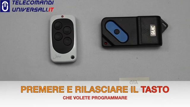 Come Programmare Il Telecomando Italfile Jane TOP01 Con Telecomandi A Codice Fisso