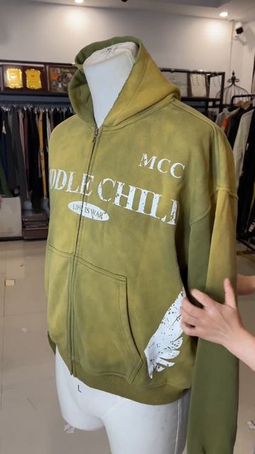 Zip Sun Fade Hoodie  👉https://www.mhgarments.com/