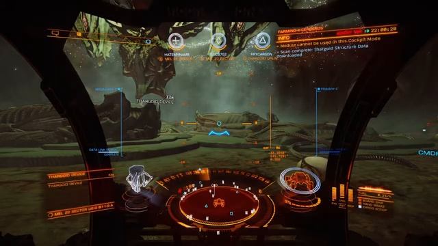 Elite Dangerous | Cerberus Squad Raiding A Thargoid Base