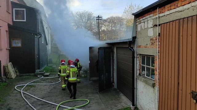 Kartuzy. Pożar Przy Ul. Klasztornej