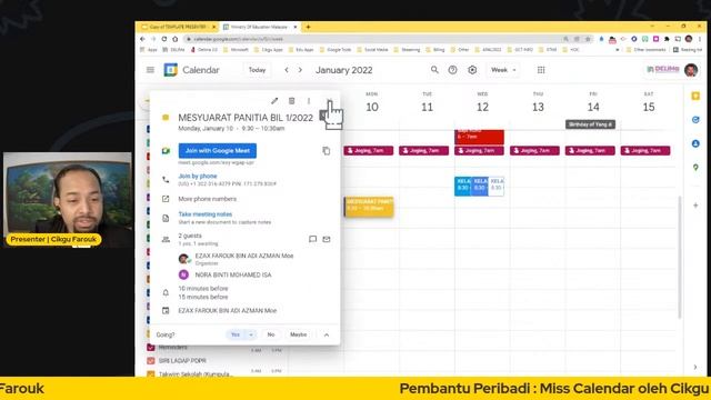 PEMBANTU PERIBADI: MISS CALENDAR