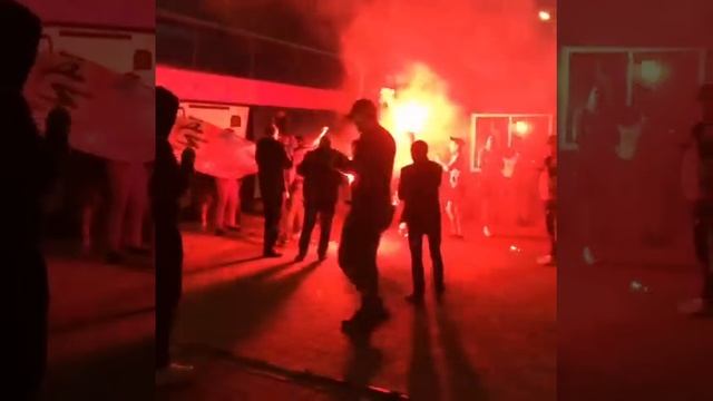 Фанаты Спартака в Краснодаре.