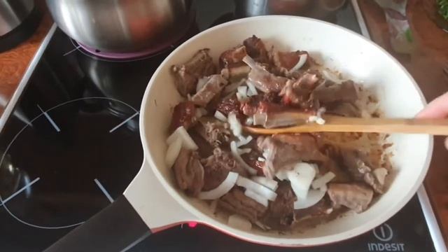 Бараньи рёбрышки с кинзой