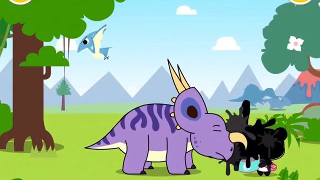 панды и динозавры для детей