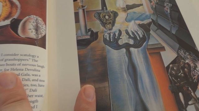 Salvador Dali Book ASMR Thick Page Turning Sounds